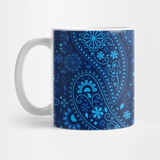 Blue Paisley Mug